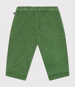 Pantalon en velours bébé- vert palmeraie (divers tailles)