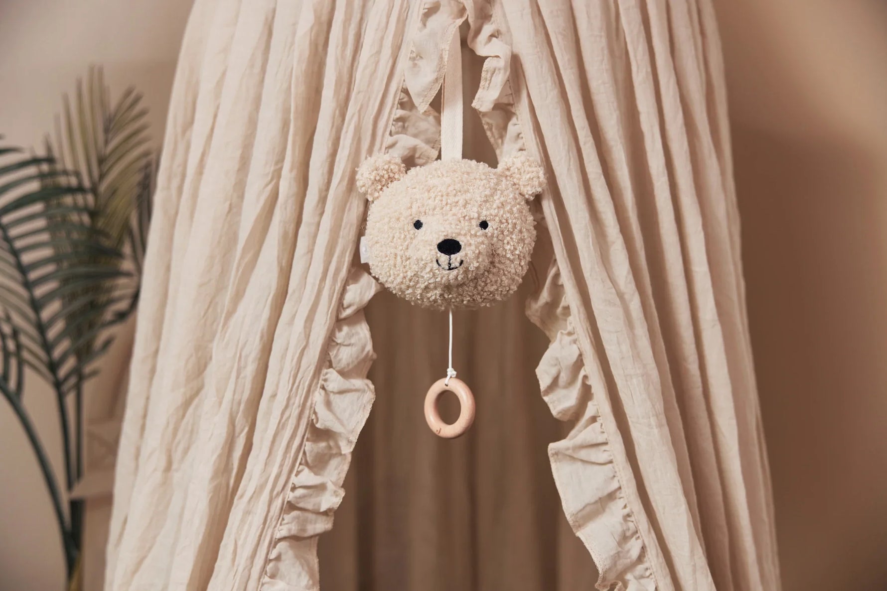 Peluche musicale Teddy Bear Naturel