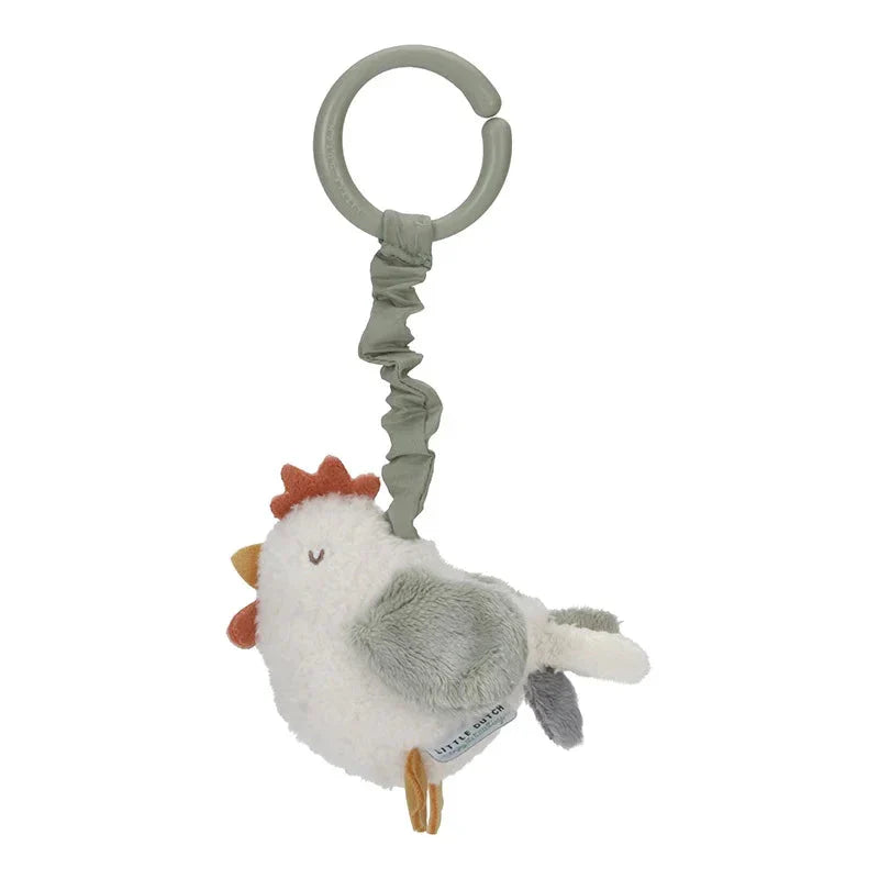 Peluche vibrante poulet Little Farm - jouet d’activité
