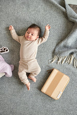 Pochette carnet de santé beige camel - pochette