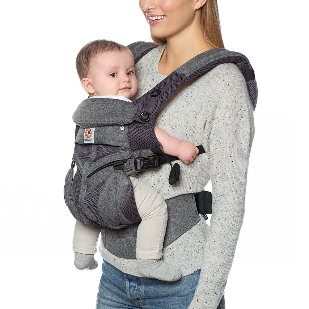 Porte-bébé Omni 360 Cool Air Mesh - Gris chiné - Voyage bébé