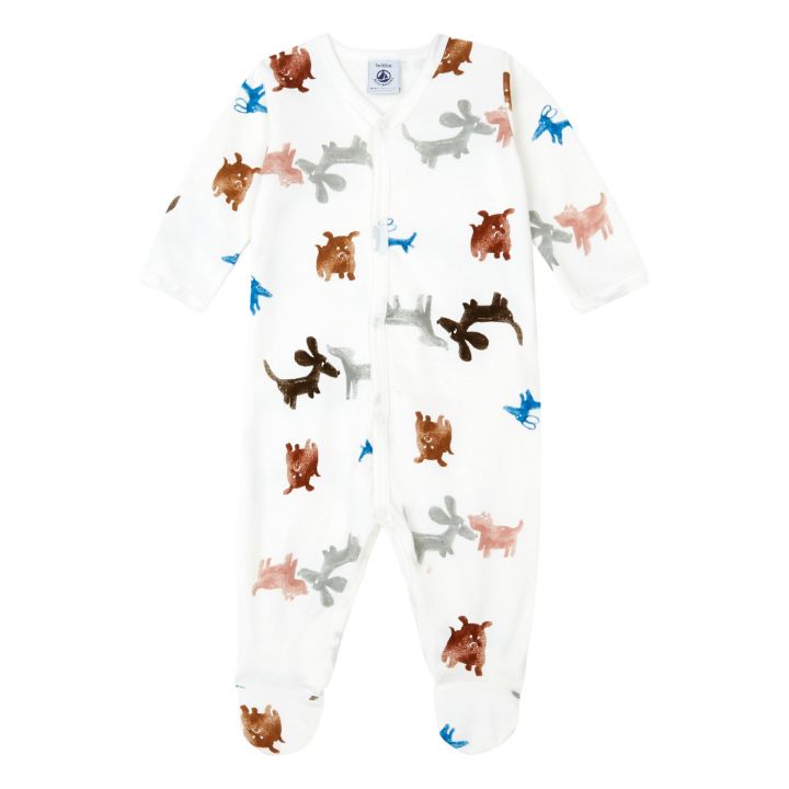 Pyjama bébé chiens en molleton (divers tailles) - Pyjama