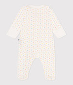 Baby-Pyjama aus Baumwolle mit Kragen und Reißverschluss mit Herzchen - Pyjama-Jumpsuit