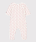 Baby-Pyjama aus Samt mit Herzchen (Größen 54-74) – Pyjama