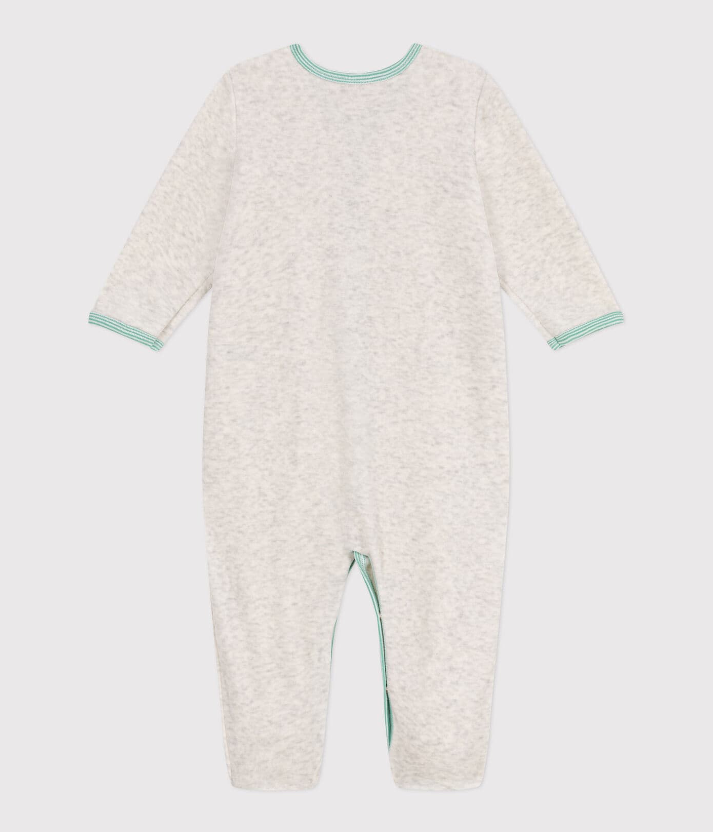 Baby-Schlafanzug aus einfarbigem Samt (verschiedene Größen) – Schlafanzug