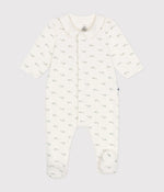 Pyjama en velours bébé - Marshmallow/Herbier (divers