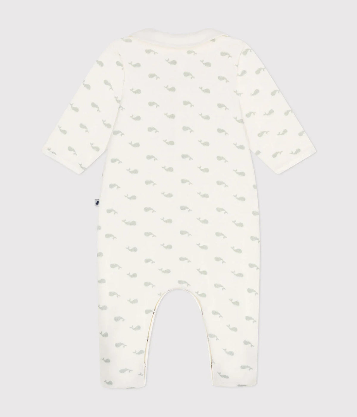 Pyjama en velours bébé - Marshmallow/Herbier (divers