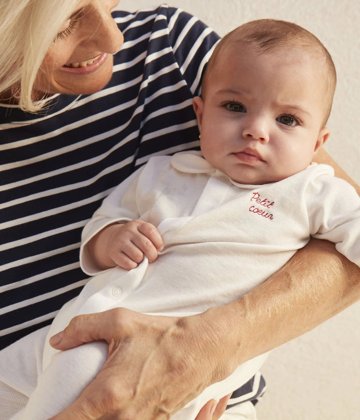 Pyjama Petit Coeur aus Baumwolle Marshmallow - Pyjama
