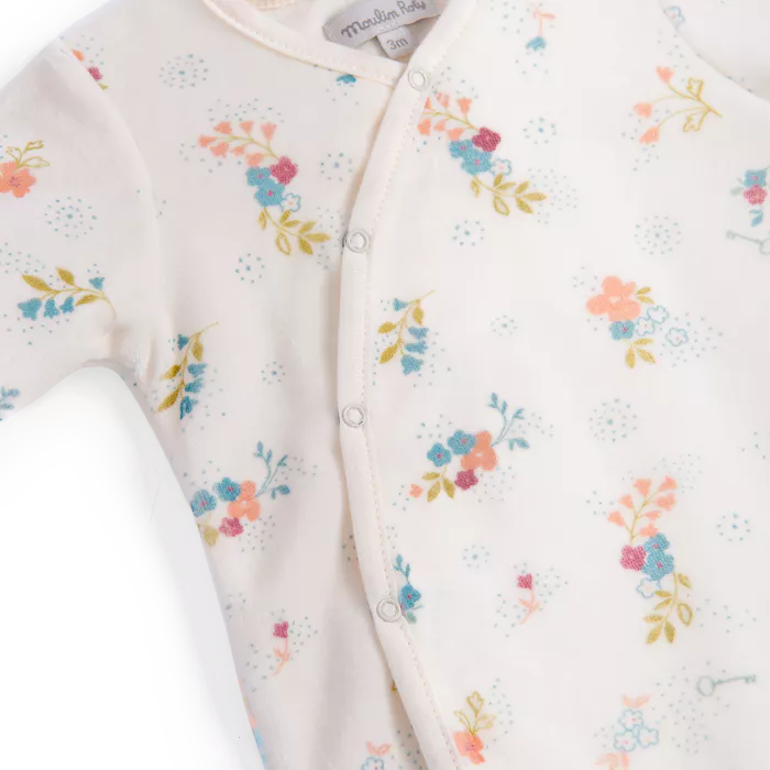 Pyjama velours fleurs - LA PETITE ÉCOLE DE DANSE (1 mois