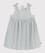 Robe bébé en coton sans manches rayée (tailles 6m - 36m)