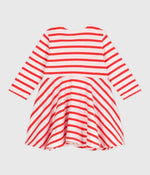 Robe marinière bébé en coton épais manches longues (divers