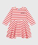 Robe marinière bébé en coton épais manches longues (divers
