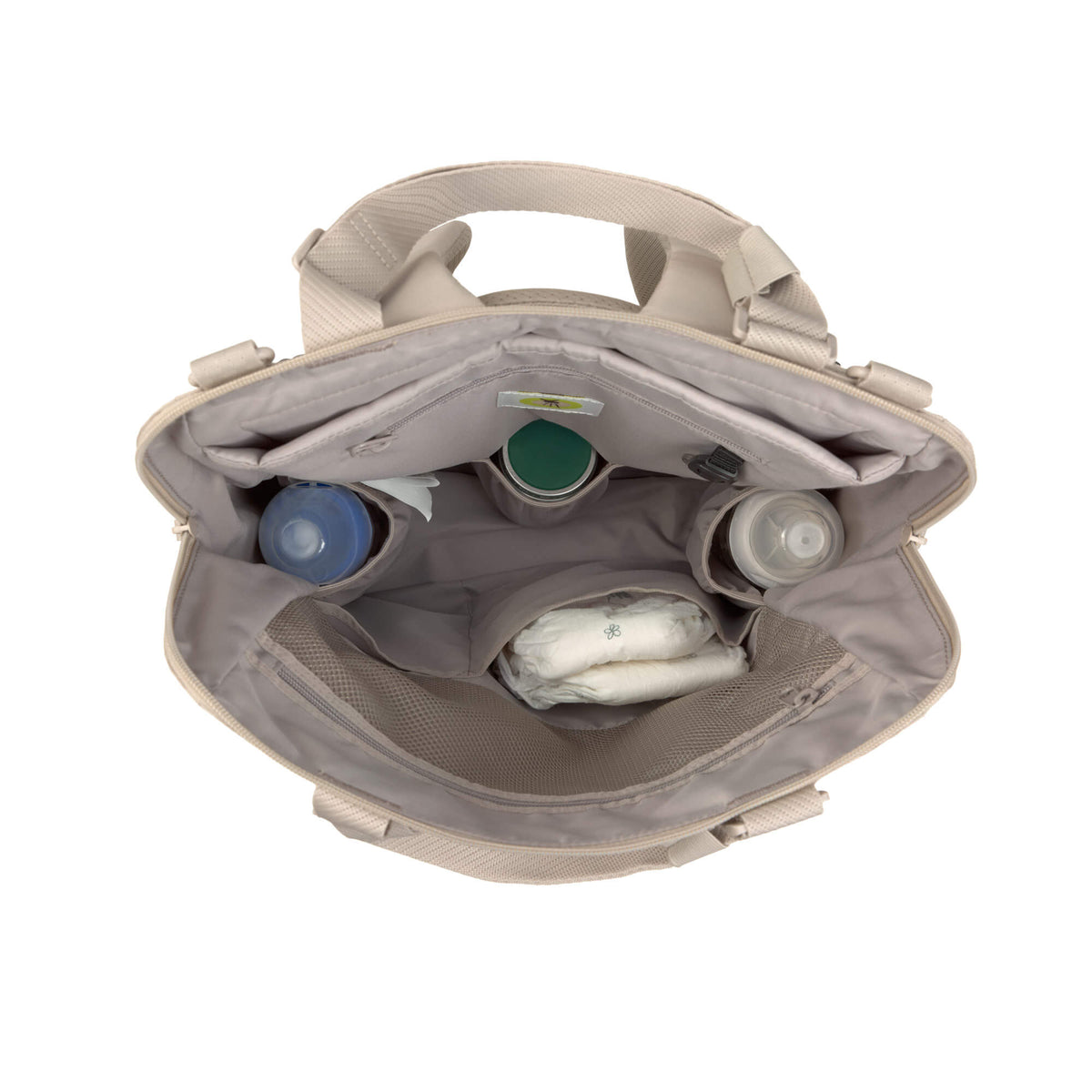 Sac à dos à langer - Conversion beige