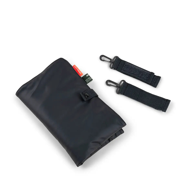 Sac à langer matelassé - noir liste 