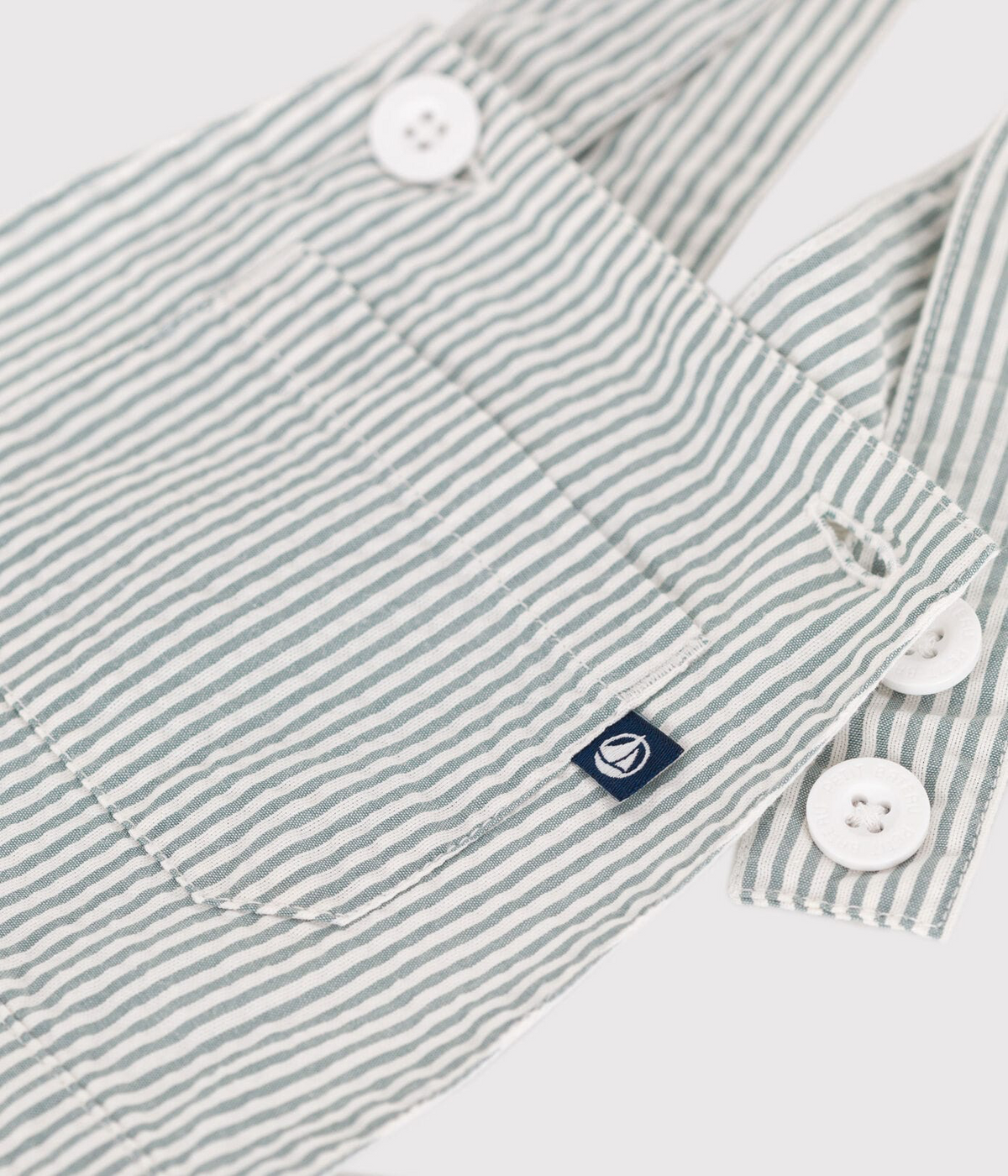 Salopette bébé en coton jambes courtes