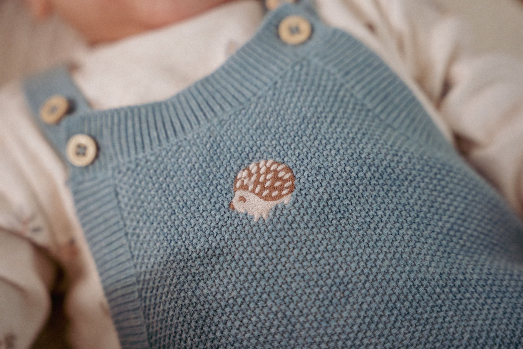 Salopette en Tricot - Baby Blue (tailles 50-74) - Salopette