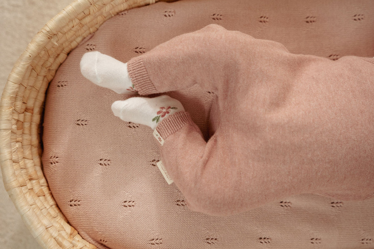 Stricklatzhose – Fairy Pink (Größen 50–74)