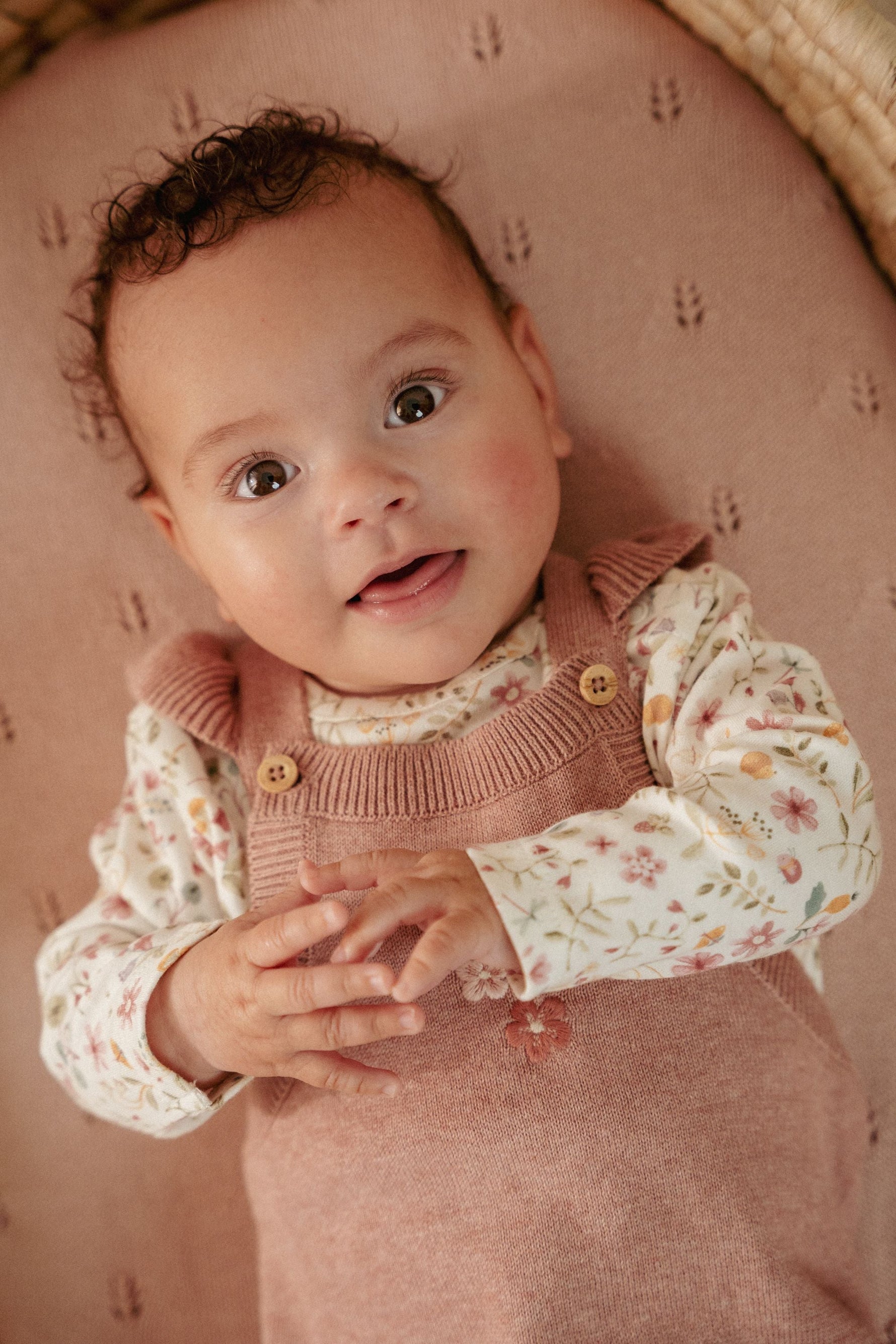 Stricklatzhose – Fairy Pink (Größen 50–74)