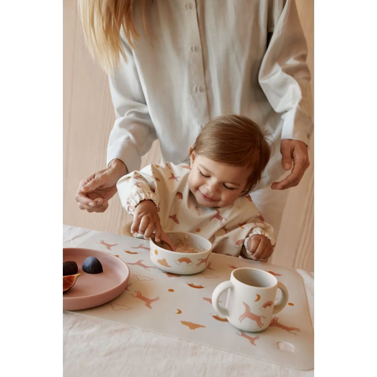 Set de Vaisselle en silicone Vivi - Dream / Ecru - vaiselle