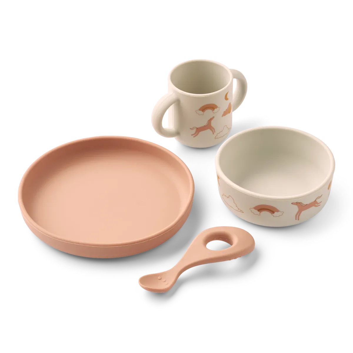 Set de Vaisselle en silicone Vivi - Dream / Ecru - vaiselle