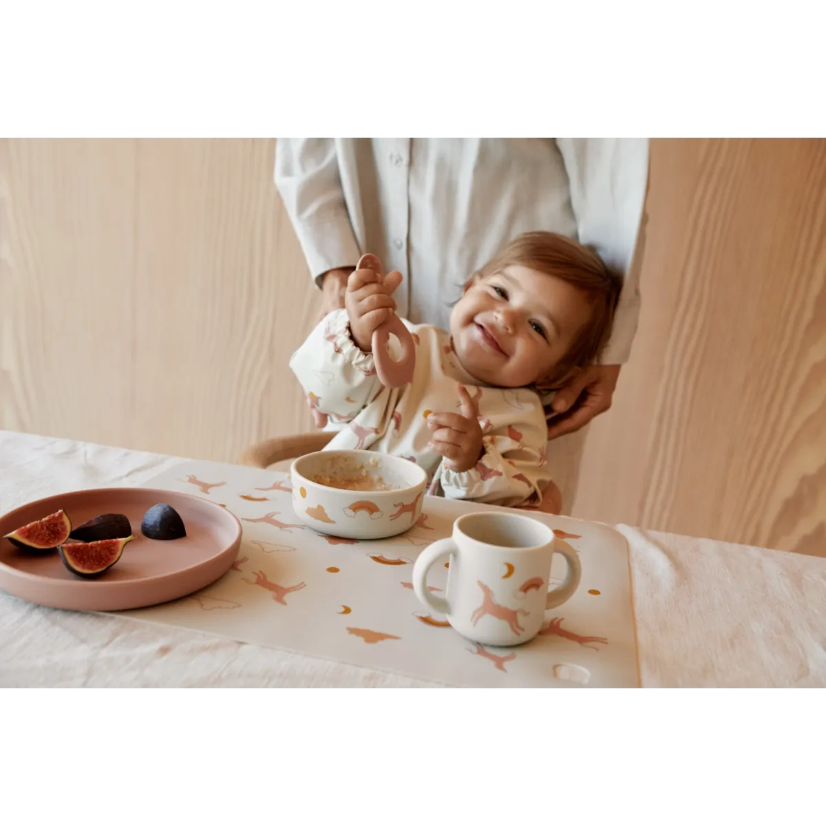 Set de Vaisselle en silicone Vivi - Dream / Ecru - vaiselle