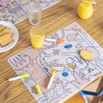 Silikon-Malset + 5 Filzstifte – Aktivitätsspielzeug