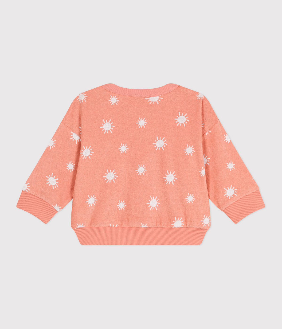 Sweat en coton éponge - imprimé soleils (divers tailles)