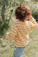 Sweatshirt Yellow Stripe (Größen 74-104) – Little Dutch