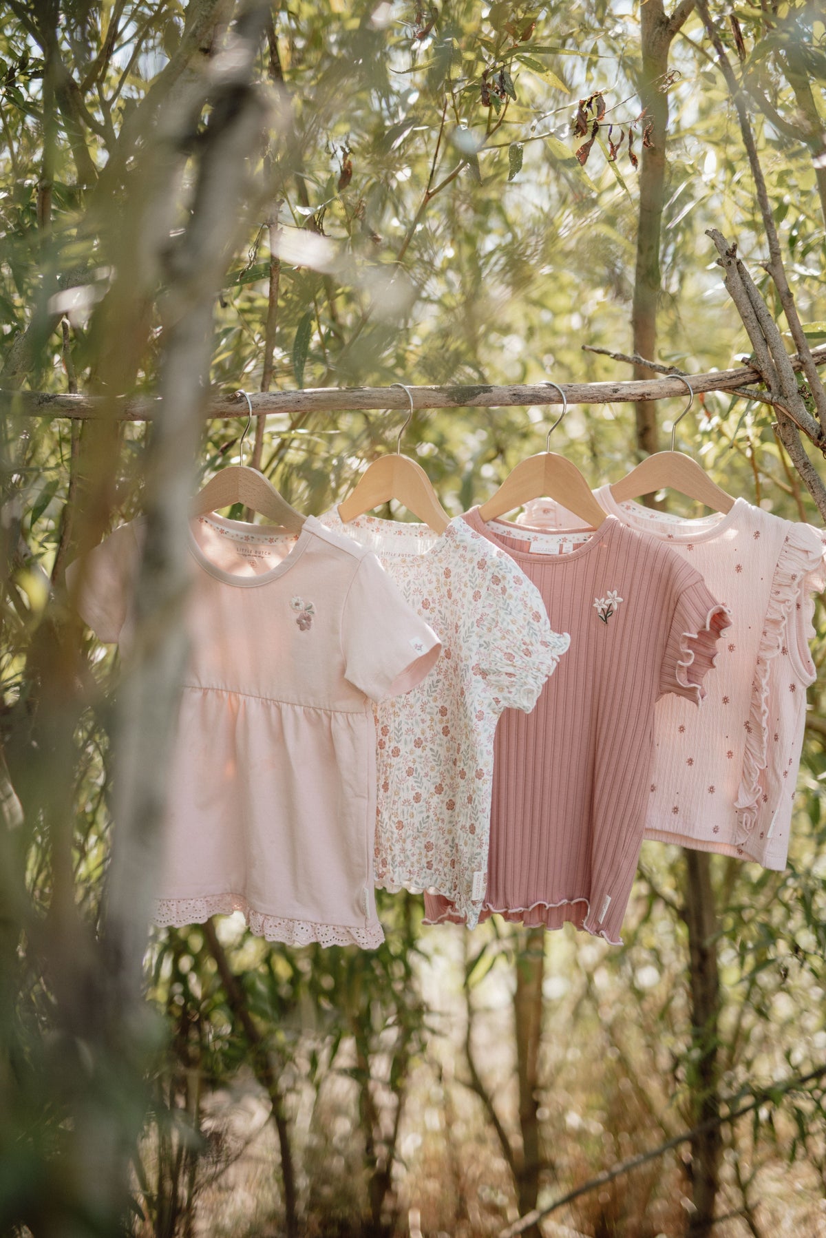 Kurzarm-T-Shirt Pink Blush (Größen 74-104)