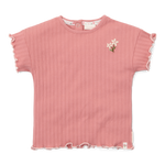 Kurzarm-T-Shirt Pink Blush (Größen 74-104)