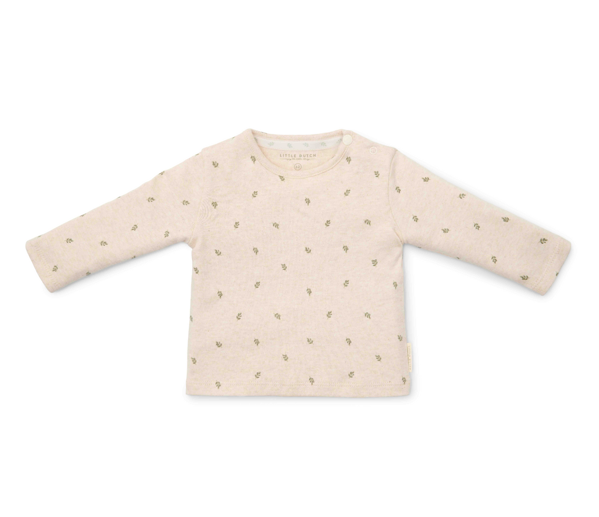 Langarm-T-Shirt Green Leaves (Größen 44-74)