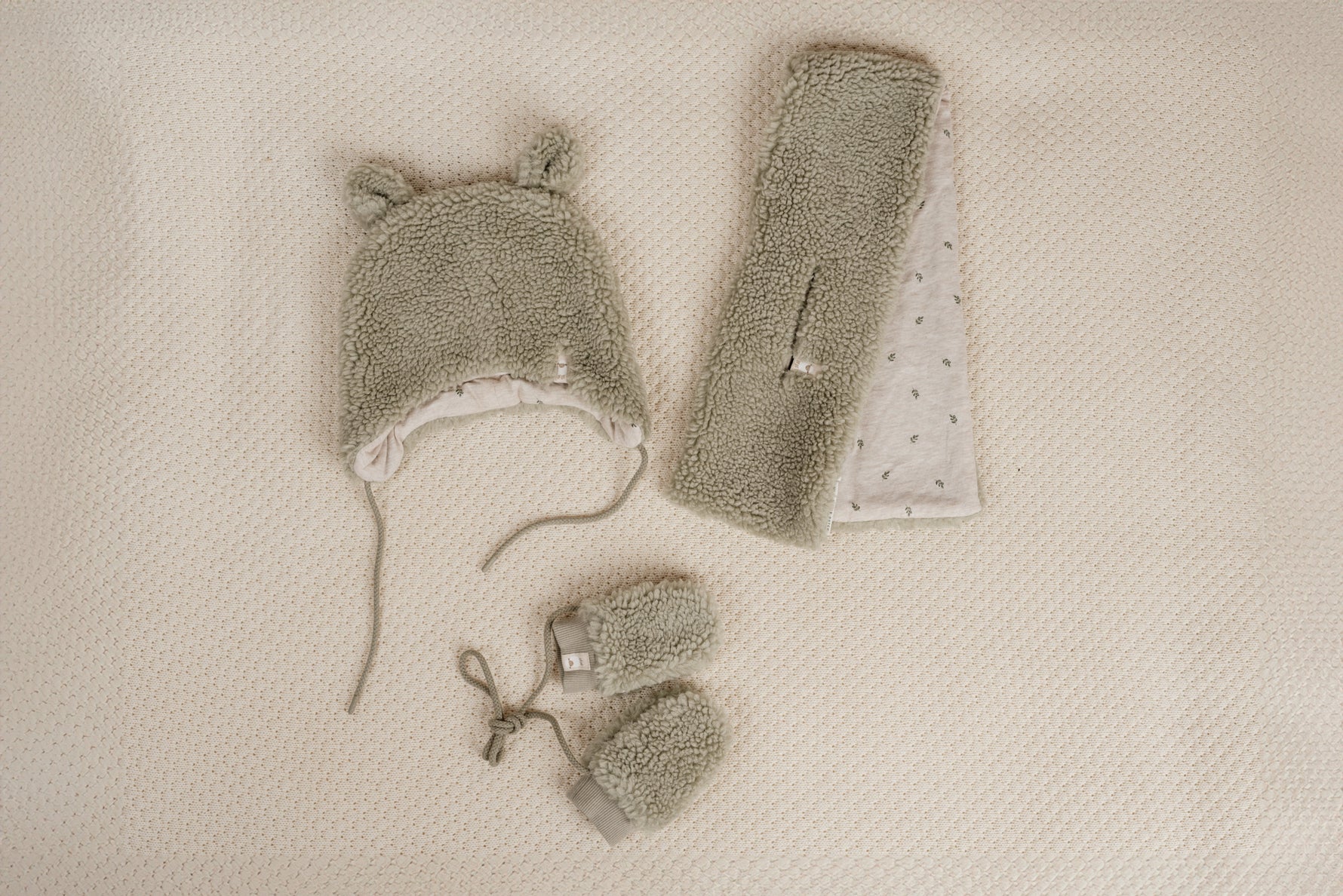 Teddy Chaussons Soft Green - Chaussons