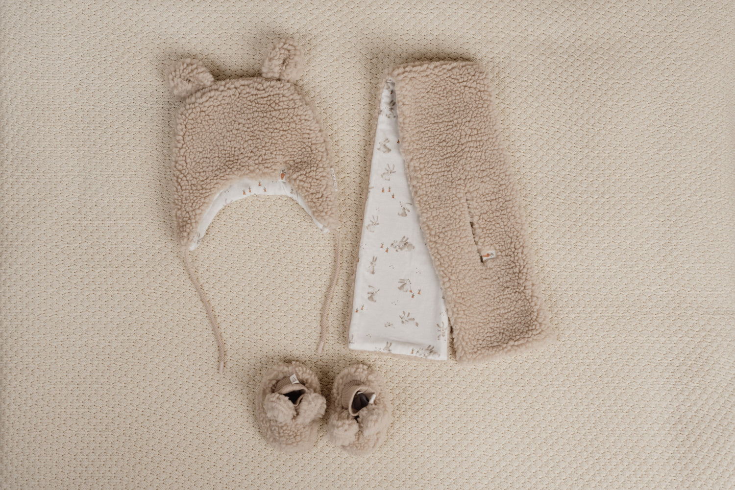 Teddy Fäustlinge Sand - Fäustlinge