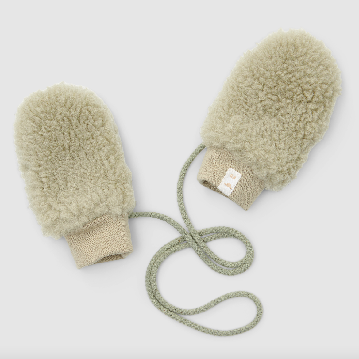 Teddy moufles Soft Green - moufles