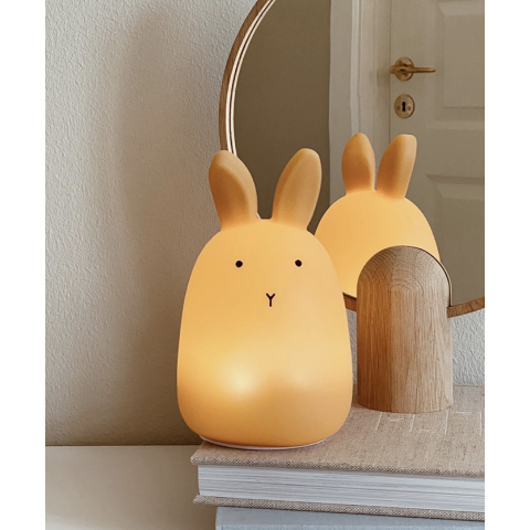 Nachtlicht Winston Rabbit – Dunkelrosa – Baden