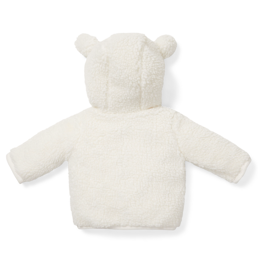 Veste teddy bébé lapin blanc cassé (tailles 50-104) - vestes