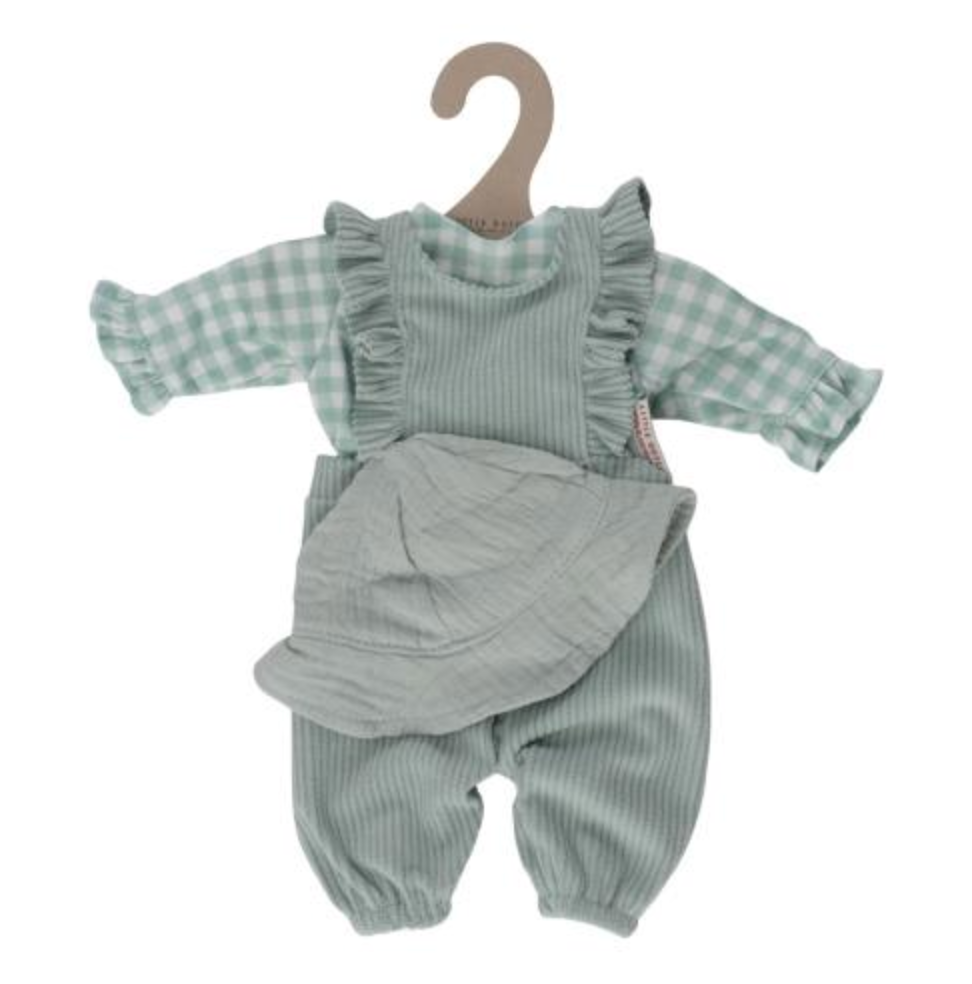 Grüne Puppenkleidung