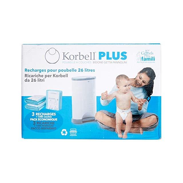 Pack 3 recharges poubelle couches Korbell - BamBinou