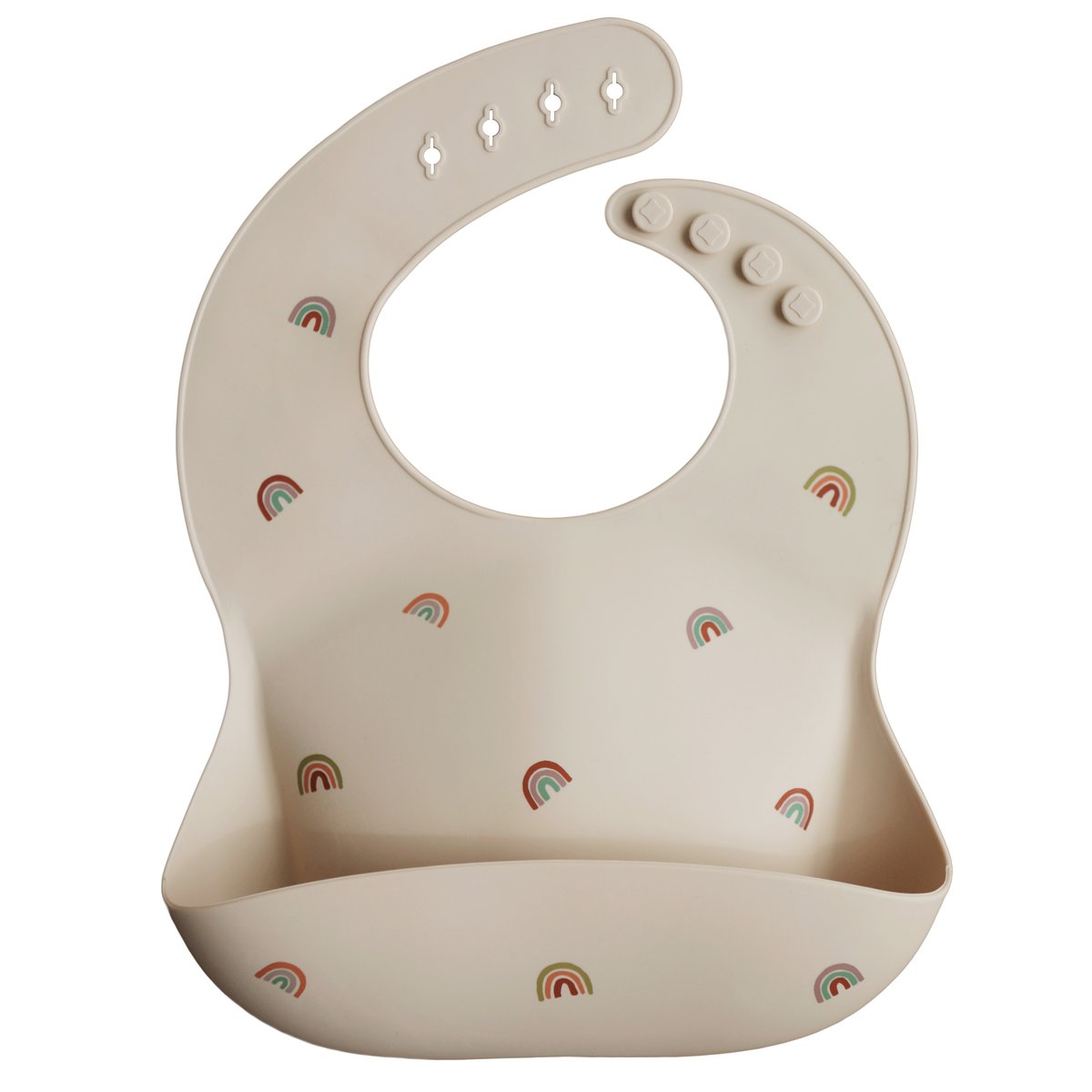 Bavoir silicone Rainbows - Repas bébé