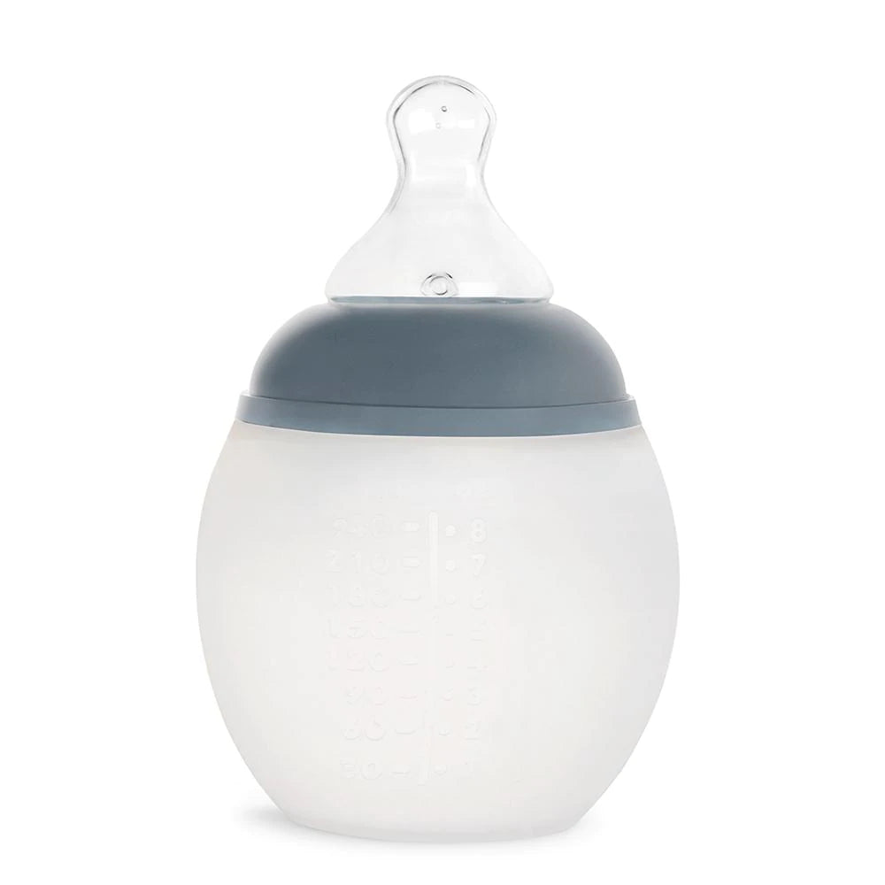Babyflasche – 240 ml (verschiedene Farben  – Blaugrau – MAHLZEIT