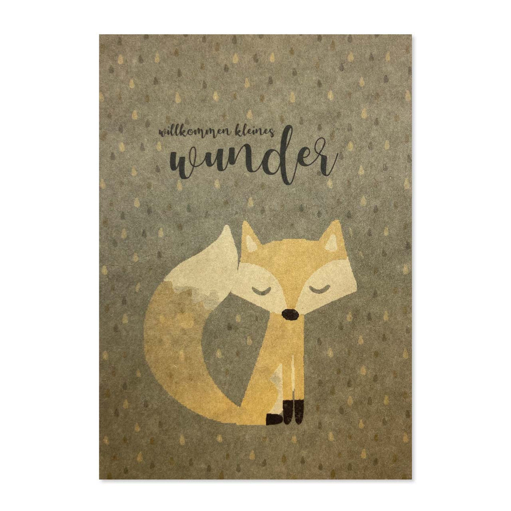 Carte postale Fuchs Wunder khaki - Papeterie