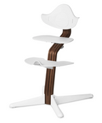 Chaise haute Nomi noyer naturel (divers coloris) - Blanc -