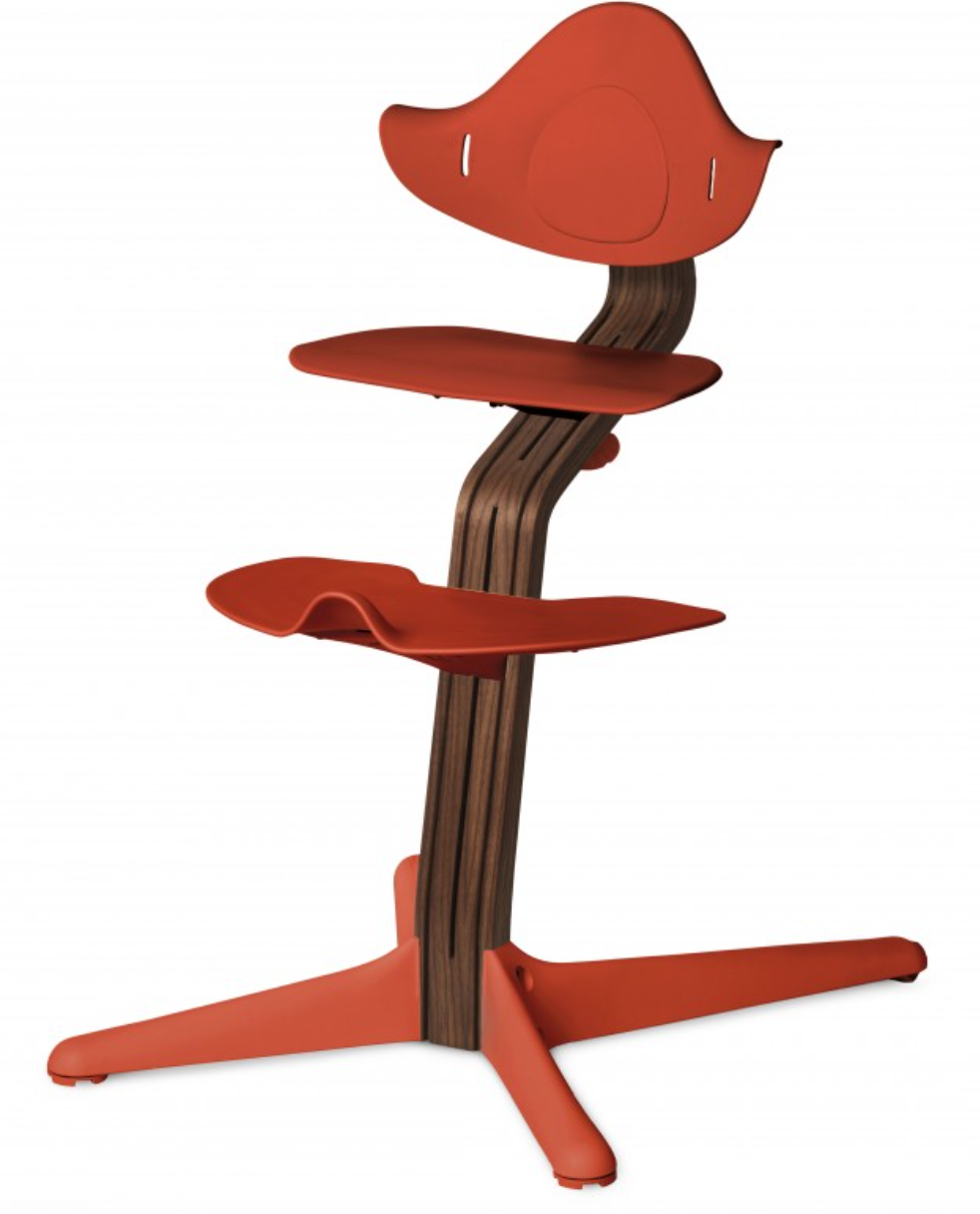 Chaise haute Nomi noyer naturel (divers coloris) - Burnt -