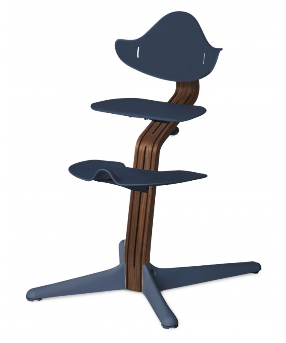 Chaise haute Nomi noyer naturel (divers coloris) - Navy -