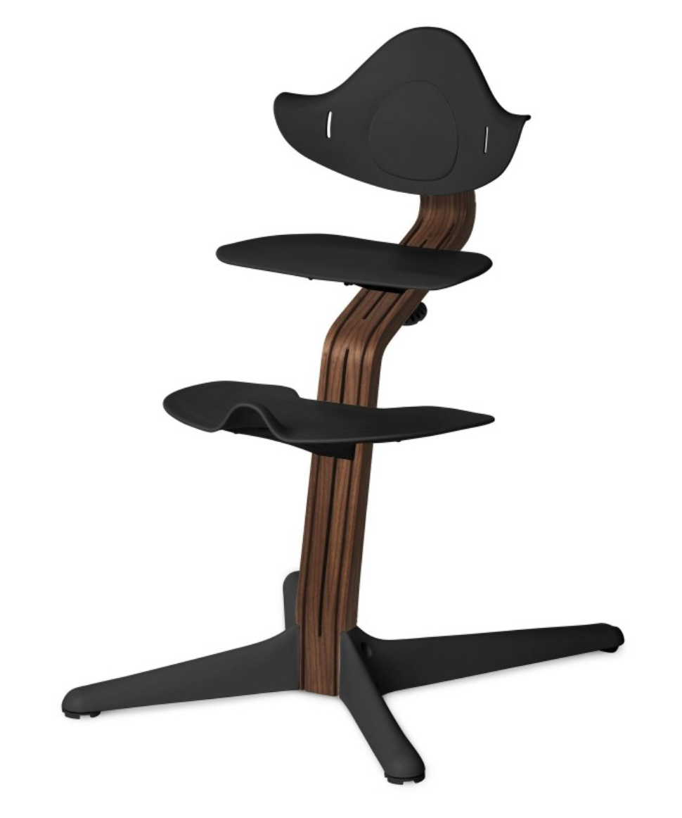 Chaise haute Nomi noyer naturel (divers coloris) - Noir -