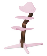 Chaise haute Nomi noyer naturel (divers coloris) - Rose