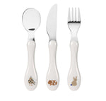 Couverts enfants inox (3 pc) - Little Mateys bleu roi -