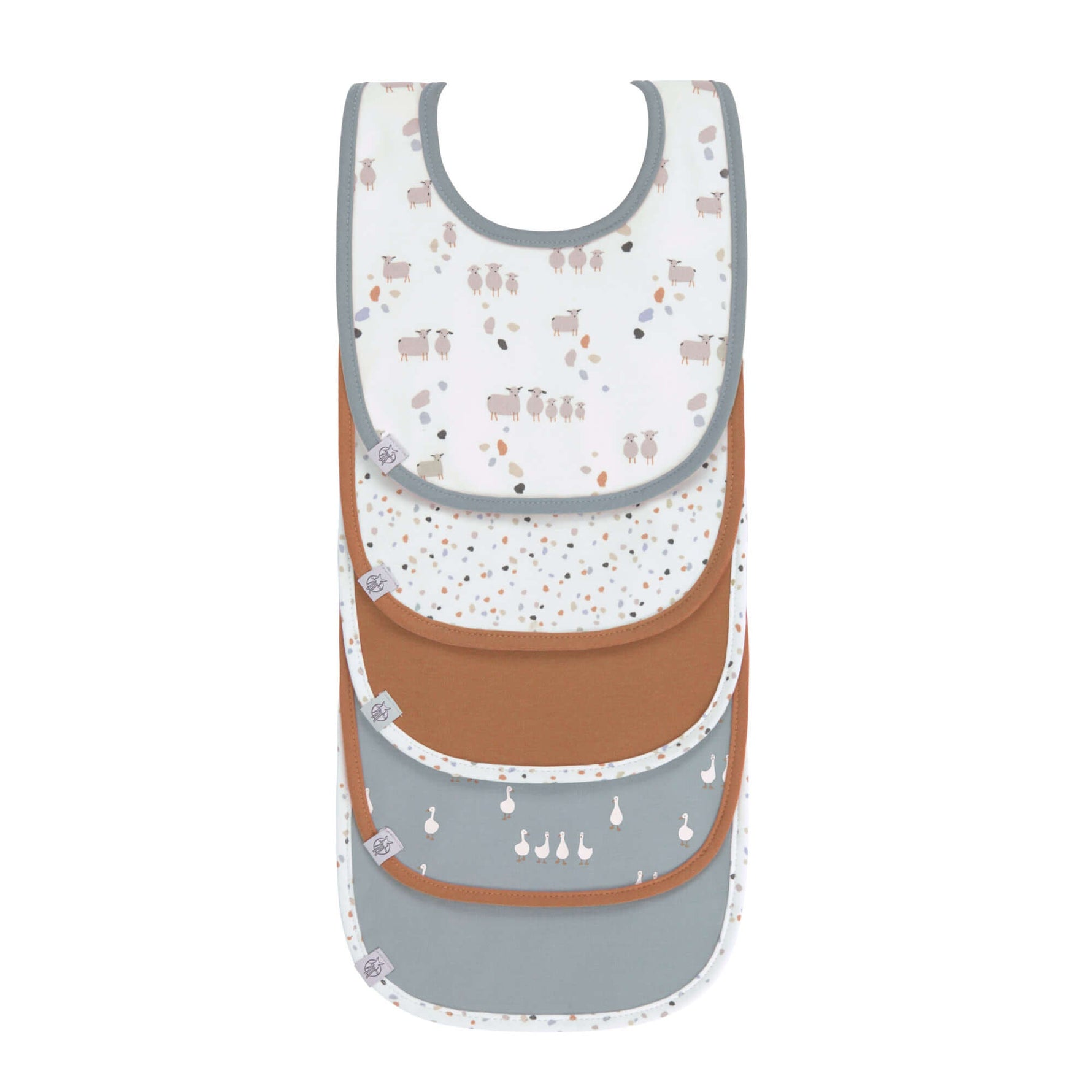 Lot de 5 Bavoir imperméable Tiny Farmer Mouton - bavoirs