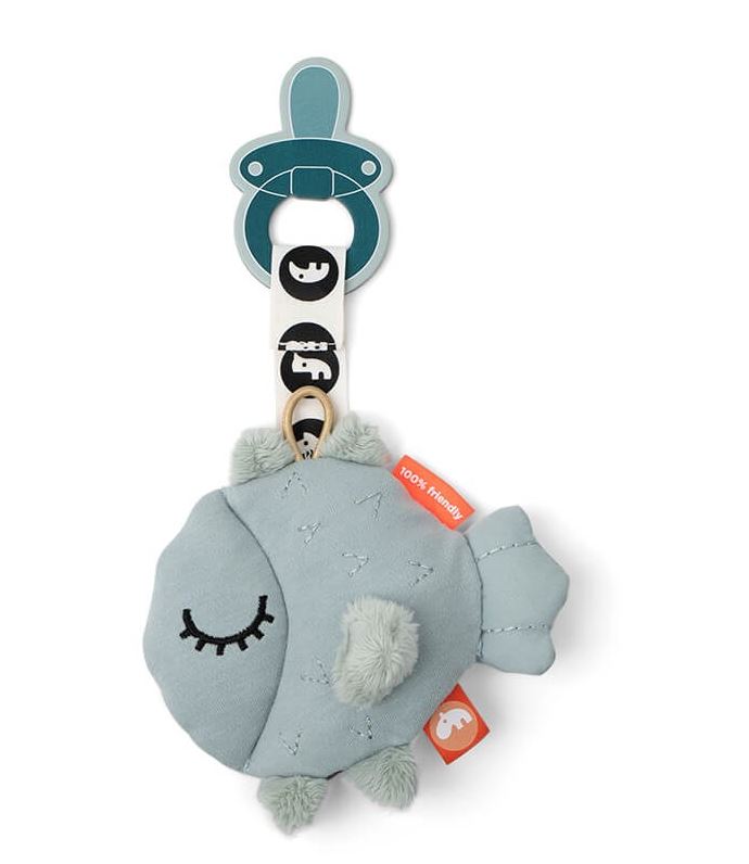 Peluche attache-sucette Puffee Blue - Toys