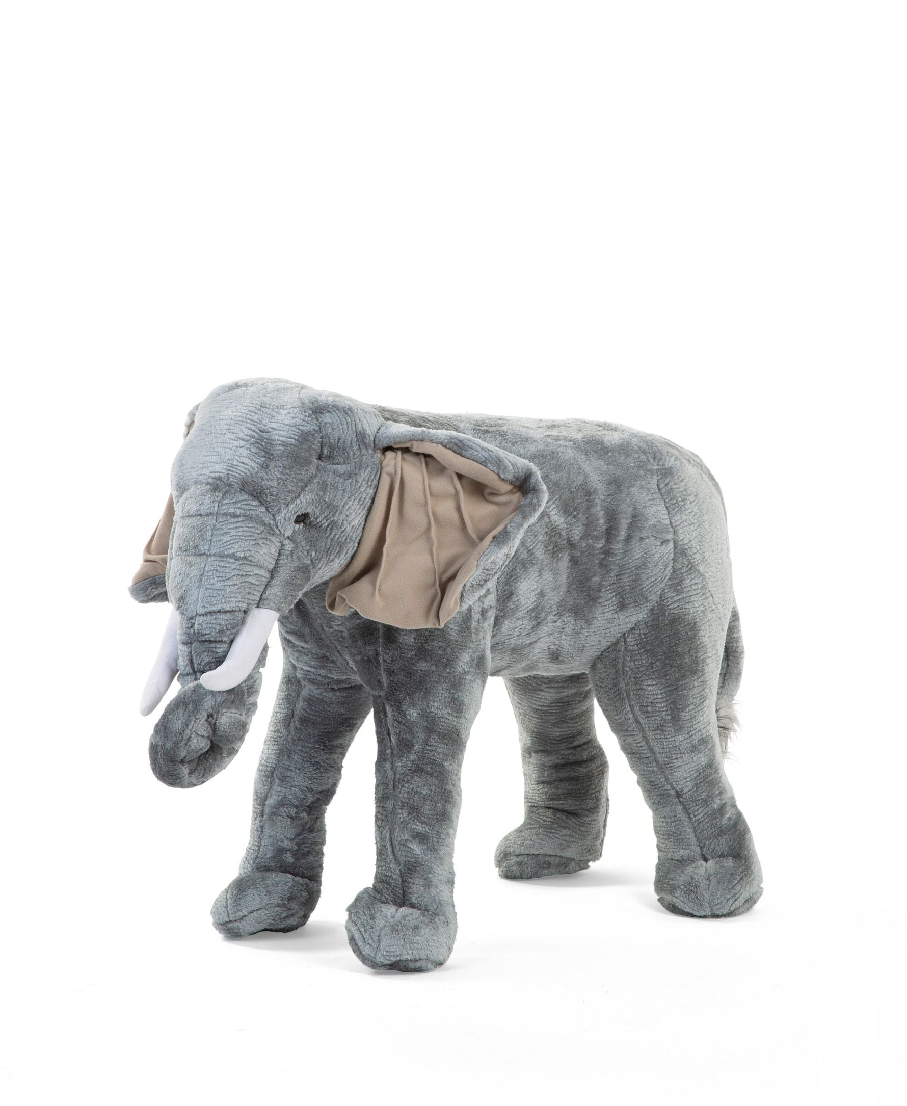 PELUCHE DEBOUT ELÉPHANT - 70X40X60 CM - GRIS - Toys